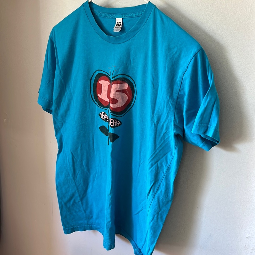 Vintage Merge Records 15 Years of Merge blue T-Shirt